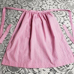 Vintage Apron - Pink & Brown